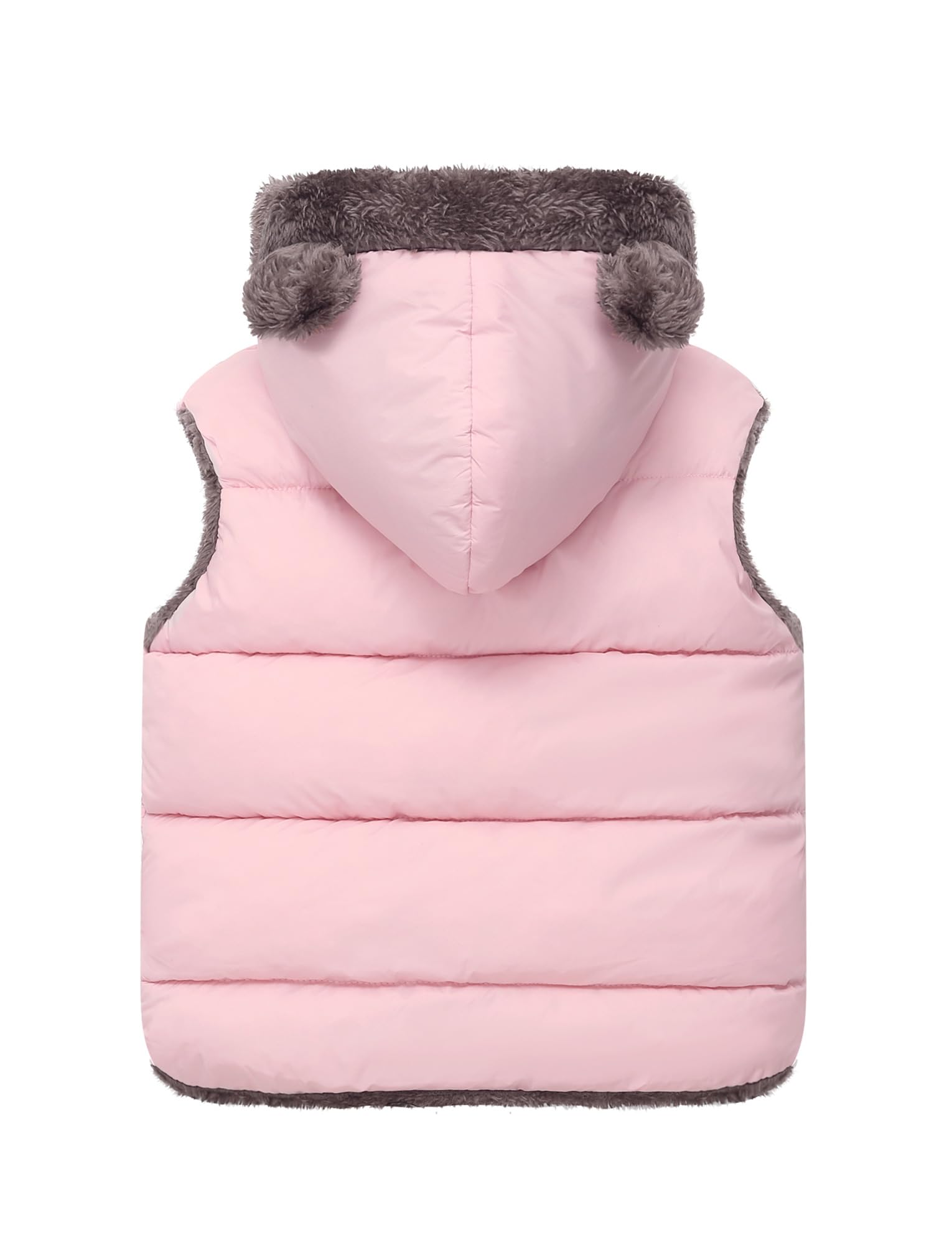 Happy Cherry Gilets Hiver Double Face Garçons Filles 2-7 Ans Doudoune sans Manches Enfants Hiver Manteau sans Manche Fille