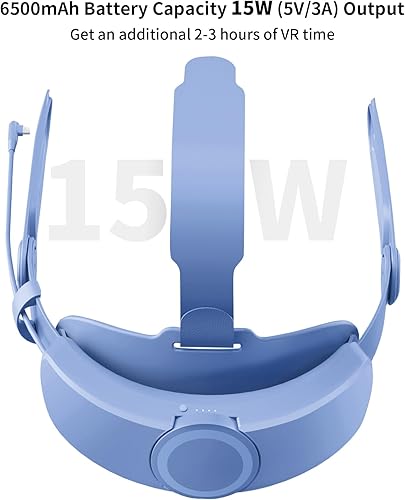 Miniatura 2 de ANNAPRO Battery Head Strap for OculusMeta Quest 3, Elite Strap with 6500mAh Battery for Quest 3 Accessories, Enhance Comfort and Extend Playtime,