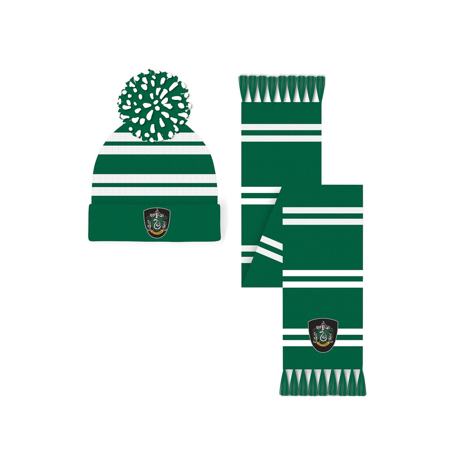 Harry Potter Slytherin Hat & Scarf Set
