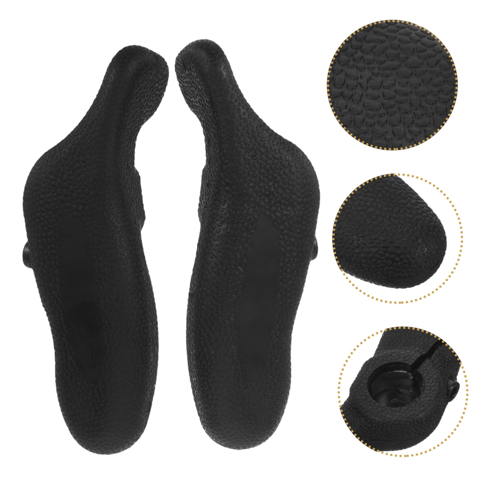 ibasenice Guidon De Vélo De Montagne Poignées Guidon pour VTT Poignée De Guidon De Vélo Guidons VTT Extrémité De La Poignée du Guidon De Vélo Fin du Guidon à Vélo Caoutchouc Noir