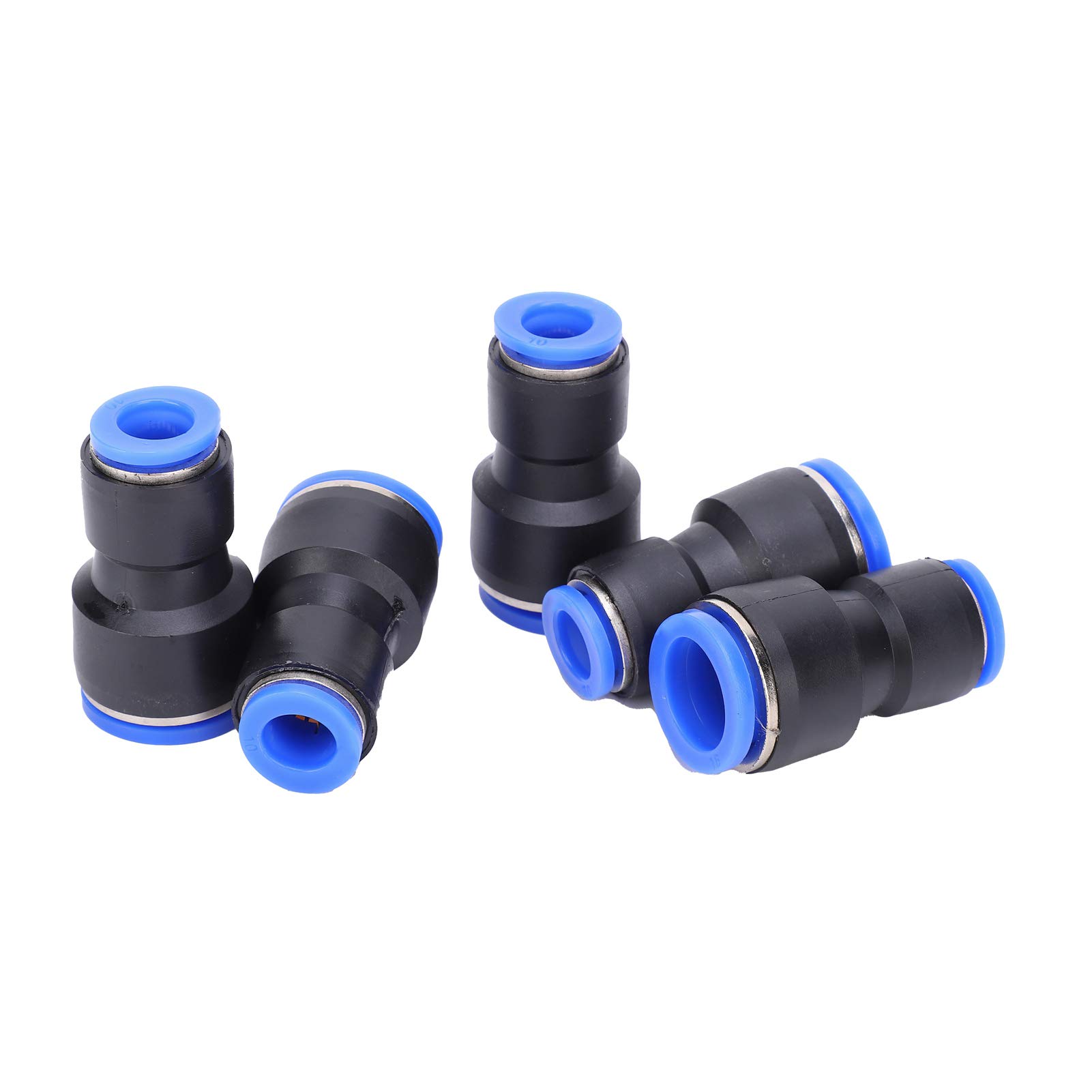 50pcs 2 vías Presentación rápida en el conector de ajuste de aire neumático Material PBT para la manguera de tubo PU Juntas de tubería de agua PG16 10