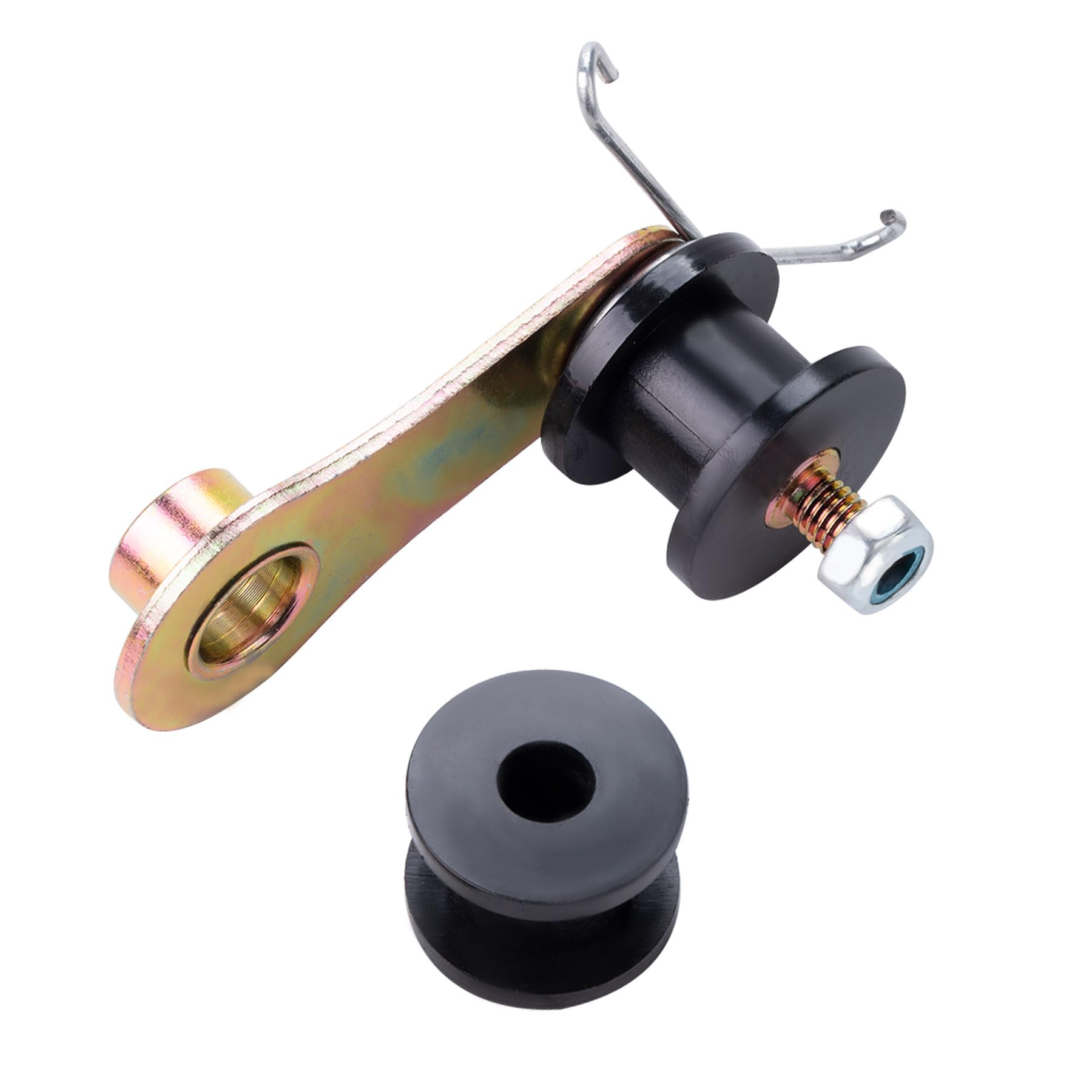 CNCMOTOK Heavy Duty Chain Roller Tensioner w/Spring 110cc 125cc 140cc Dirt Pit Pro Dirt Bike 4 wheeler Black