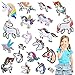 20 pieza Parches termoadhesivos para niños,imágenes termoadhesivas de unicornio con 2 piezas de tatuaje unicornio,parches infantiles,parches para planchar en niños,decoraciones de cumpleaños lavables