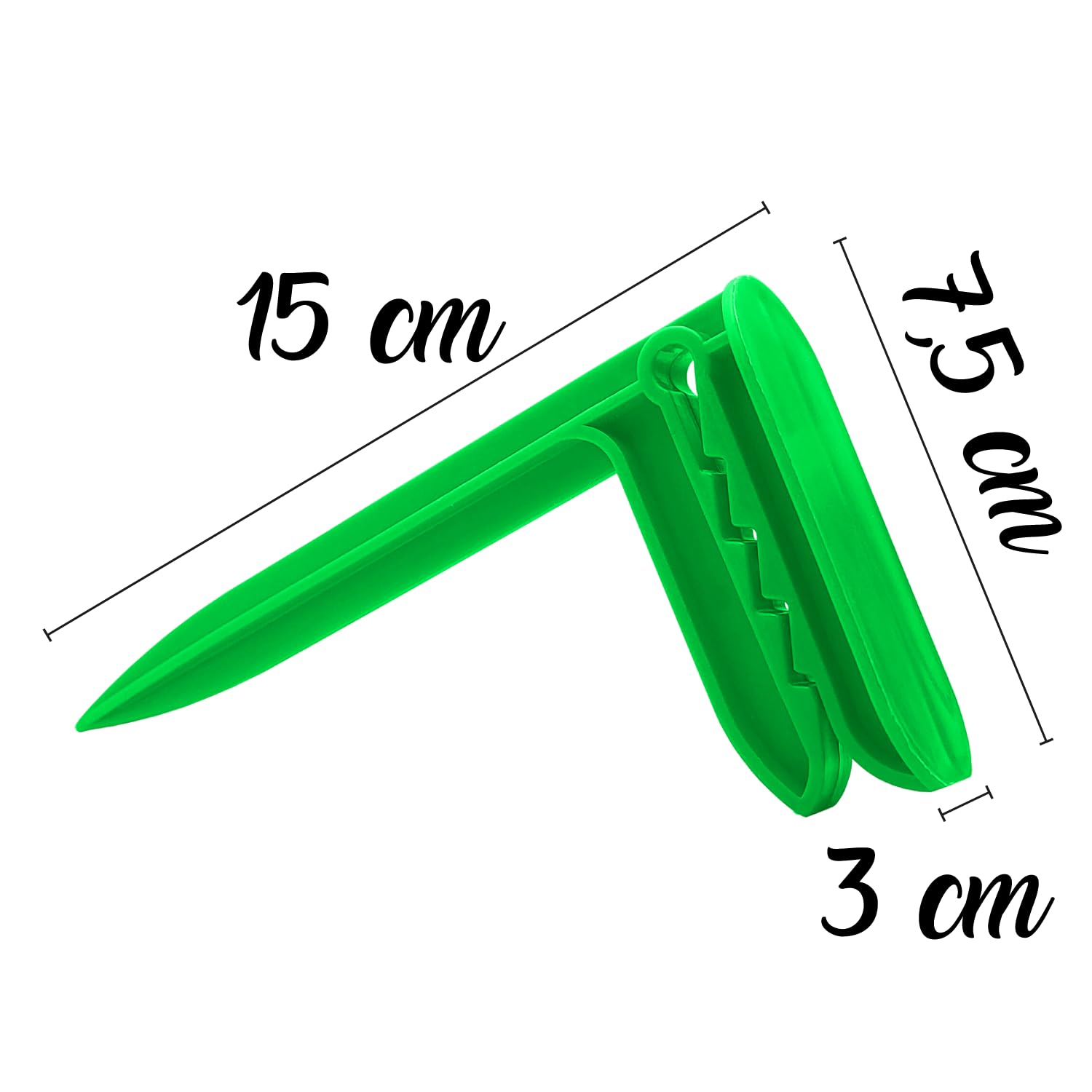 Set of 4 Beach Towel Pegs - Clips for Beach Towels to Attach - Ideal for Beach Travel, Camping or Picnic, Beach Pegs - Stop (Green) - Image 3