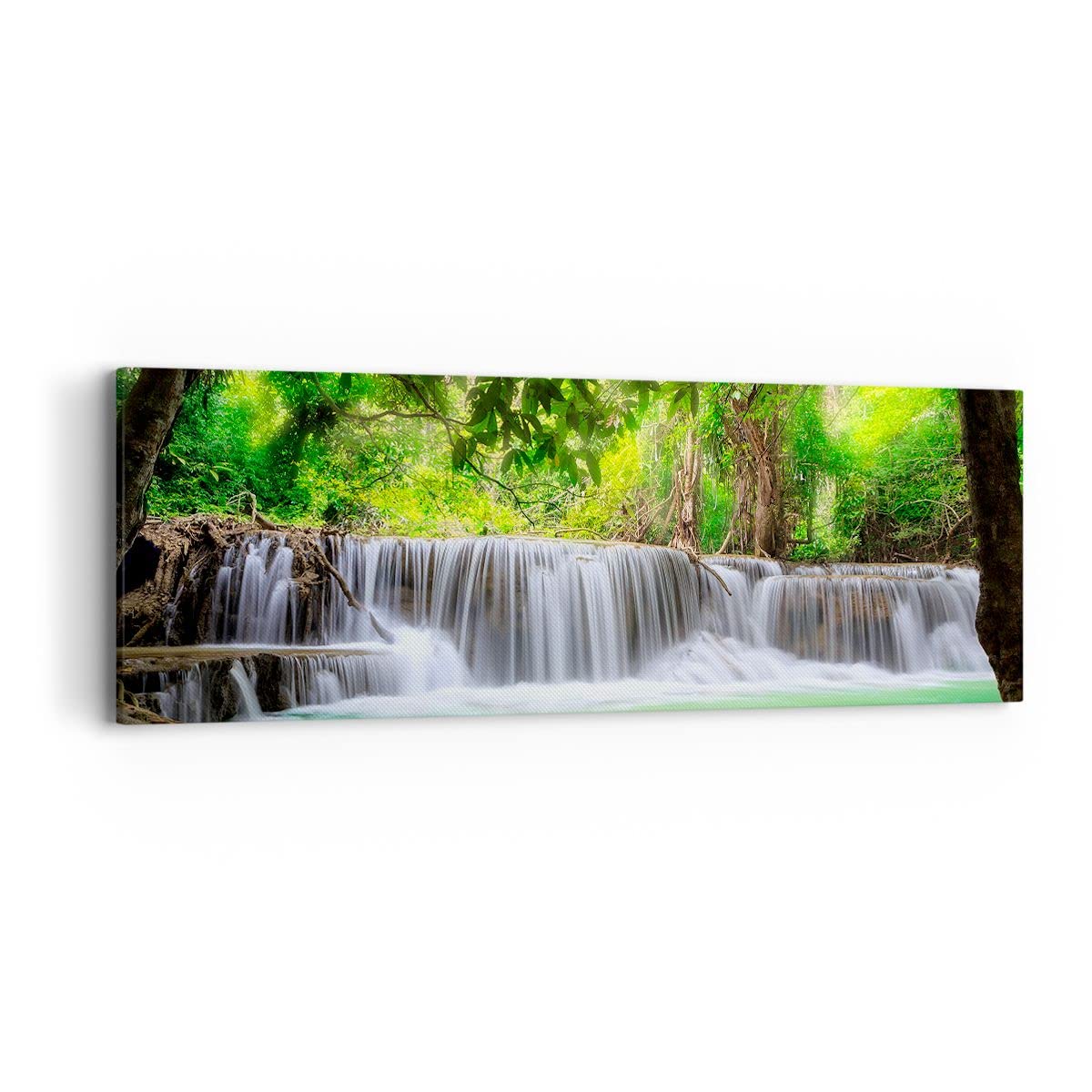 Lienzos decorativos Agua parque naturaleza paisaje Cuadro Sobre Lienzo Moderno 90x30cm Cuadros Decoracion Salon Dormitorio Cocina Cuadros Pared Imágenes Wall Art Prints Decor Canvas AB90x30-2502