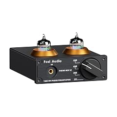 Fosi Audio Box X2 Phono Preamp Mini Stereo Audio Hi-Fi Preamplifier with Gain Gear Pre-Amplifier for MM Turntable