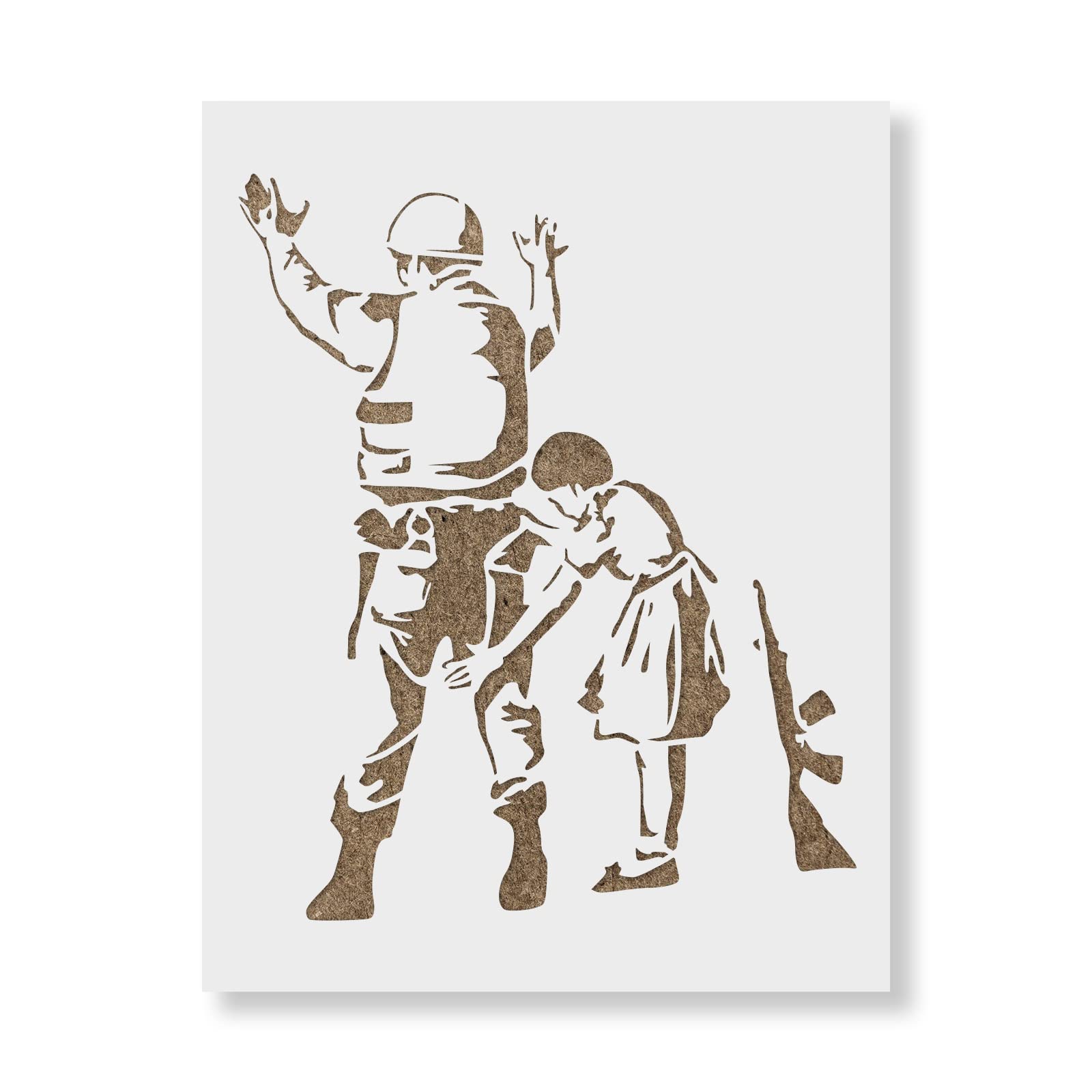 Toile Banksy 'Child Soldier' – Poster Impression D'art – Déco Murale