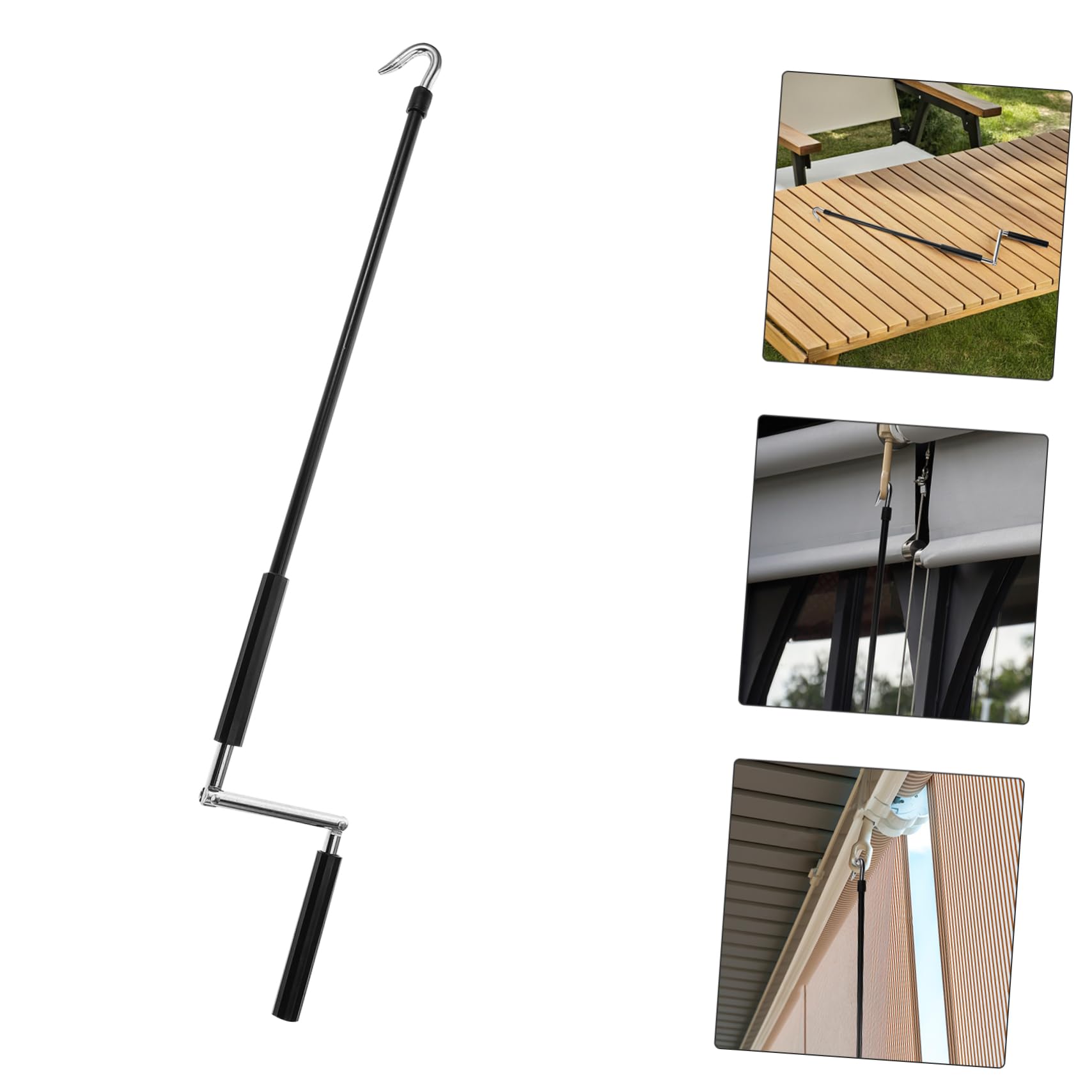ibasenice Astina Per Copertura Da Sole Esterna Manovella Manuale Compatta e Leggera Per Tendalino Camper Adatta Per Patio Tende Da Sole Rv e Coperture Esterne