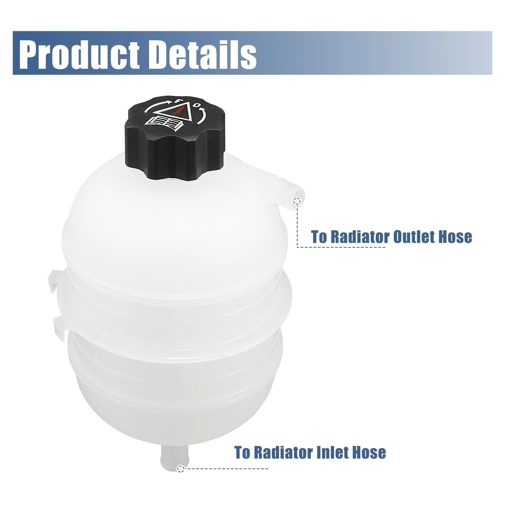 Serbatoio Coolant Per Peugeot 206 CC 1.6 81Kw 110HP 1587CC Per Convertibile 2001-2008 Radiatore Liquido Raffreddamento Serbatoio Espansione Con Tappo Serbatoio Liquido Raffreddamento