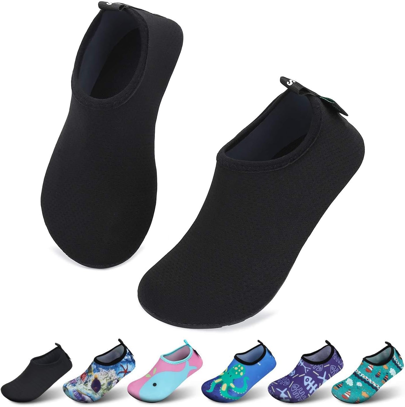 SAGUARO Kinder Badeschuhe Mädchen Schwimmschuhe Junge Schnell Trocken Outdoor Aqua Schuhe Pool Yoga,21-35EU