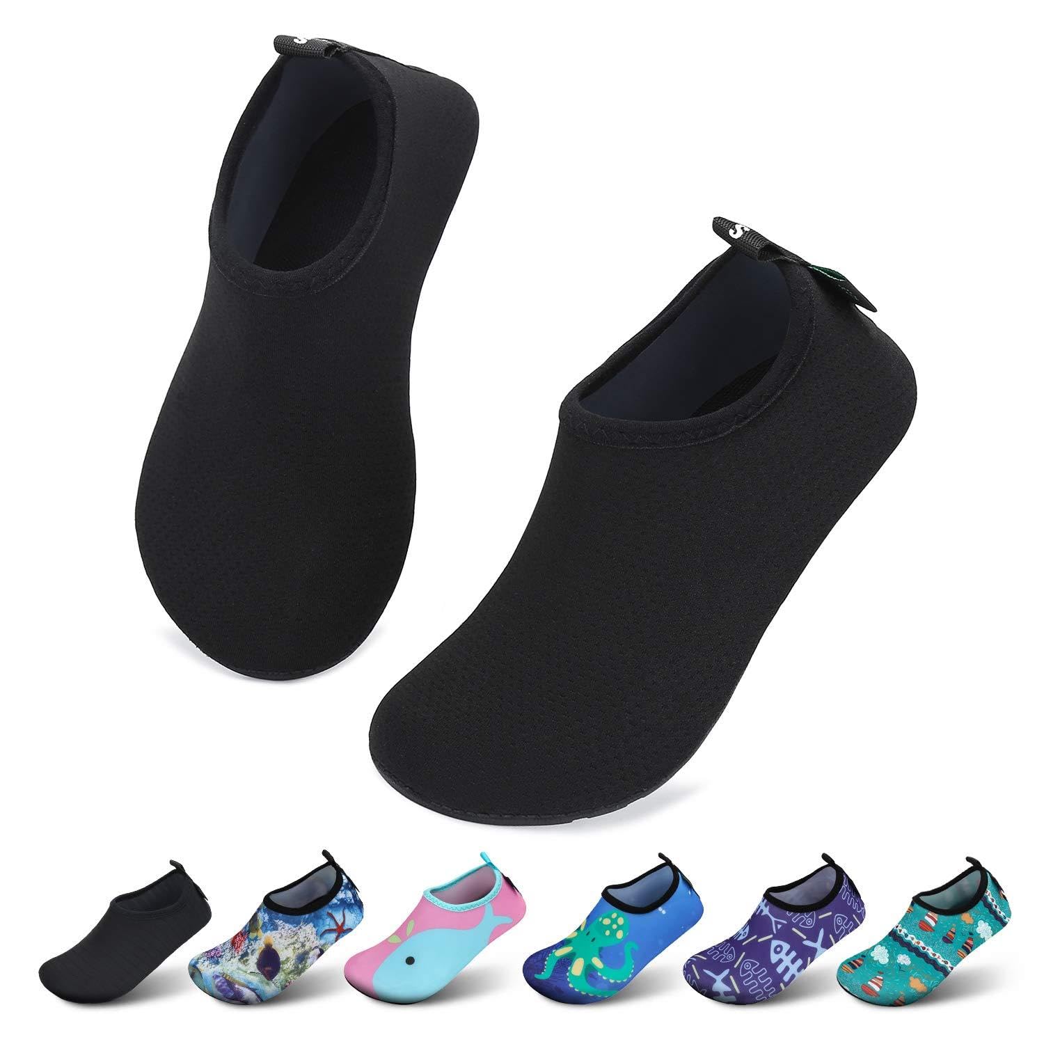 SAGUARO Children’s Bathing Shoes for Girls and Boys, Swimming Shoes, Quick-Drying Outdoor Aqua Shoes, Pool, Yoga, 4.5 Infants–2.5 Juniors UK (21–35 EU)
