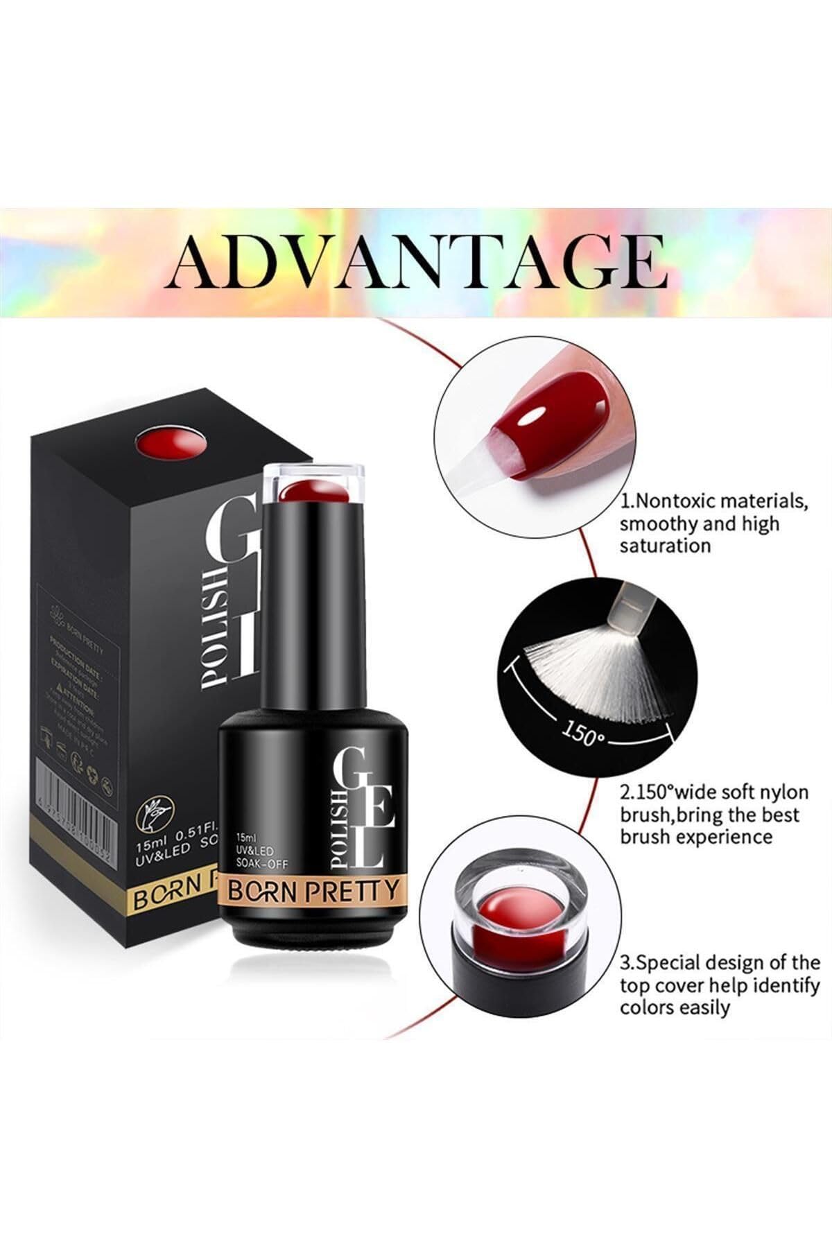 Born Pretty 15 Ml Kalıcı Oje Bg088 (55933) 3238