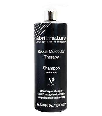 abril et nature - Professional Shampoo Molecular Therapy - For Extremely Damaged, Overprocessed, or Aging Hair - Restructures, Repairs, and Fills the Hair Fiber - Healthy and Strong Hair - 1000 ml