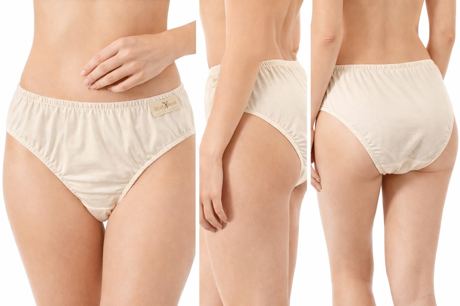 Certifie Cotone Biologico Biologico 100% Biologico Donna Certificato Cotone (Grande)