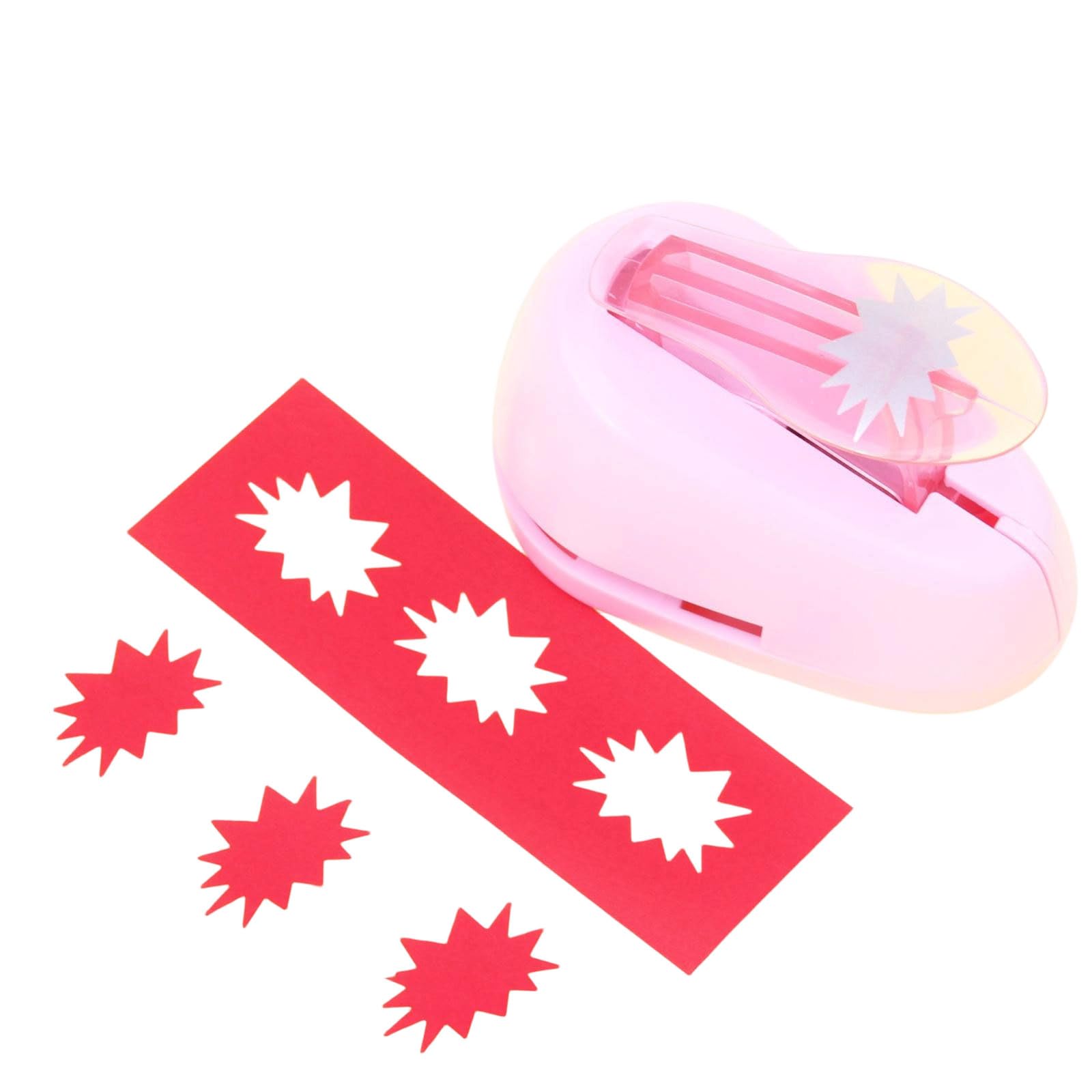 Zxfdsfdbnm Star Embossing Sticker Paper Punching Zinc Alloy ABS Fluorescent Coating for Journal Highlight and Craft Project Star Paper Hit