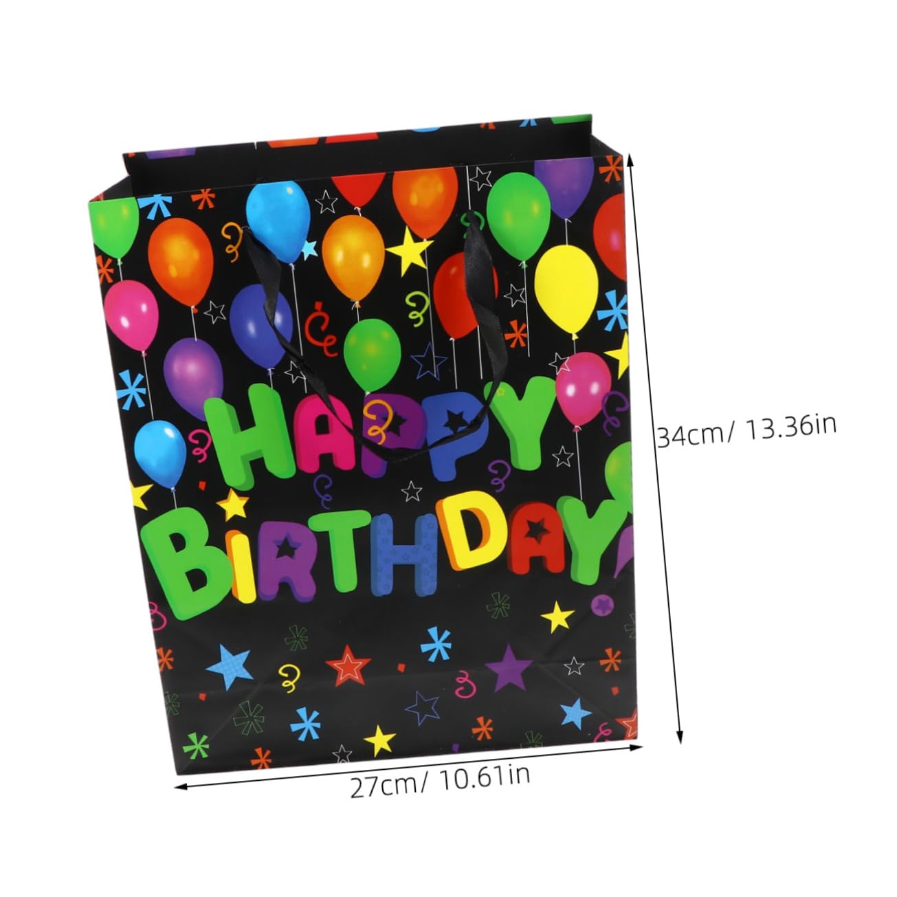 VALICLUD 12 Pièces Fourre-tout D'anniversaire Fourre-tout Délicats Pochette En Papier Couché Avec Poignées Portable Papier D'emballage