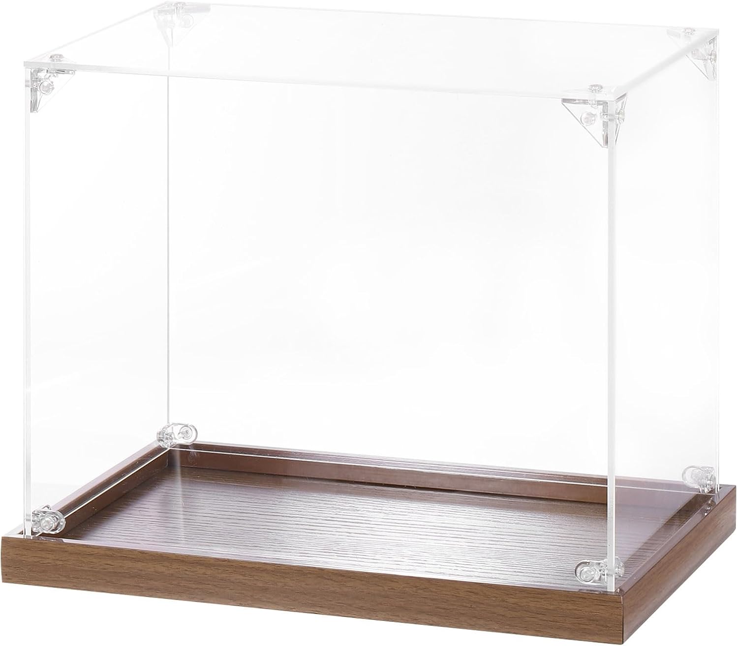 MECCANIXITY Acrylic Display Case, 12"x6"x6" Clear Display Box Assemble Dustproof Storage Organizer Showcase for Collectibles Action Figures