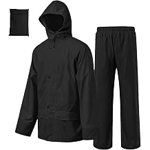 Rain Suit Jacket/Trouser for Men Women Waterproof Lightweight Rain Gear for Outdoor Farm Fishing Motorcycle