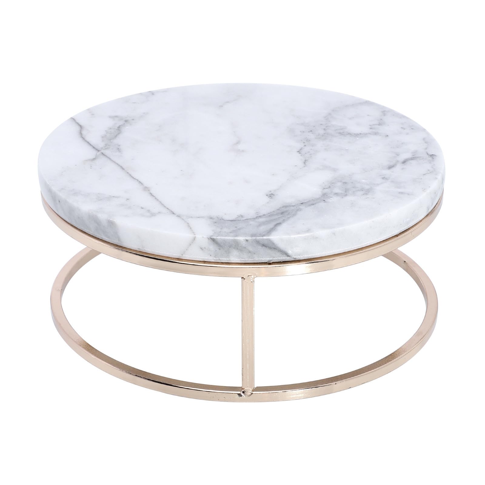 Artibetter Présentoir à Gâteaux pour Présentation Élégante en Marbre Naturel Base Épaisse et Design Élargi et Photographie Culinaire pour Desserts