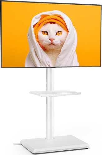 Miniatura 10 de TVON Soporte universal para TV de suelo con soporte para la mayoría de televisores de 32 a 60 pulgadas de hasta 88 libras, altura ajustable con base