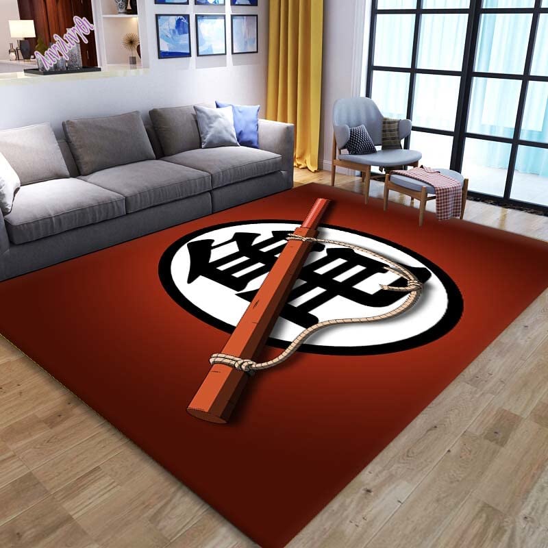 Dragon Ball Anime Alfombra Sala De Estar Dormitorio Alfombra De Noche Japonés Sala De Estudio Silla...