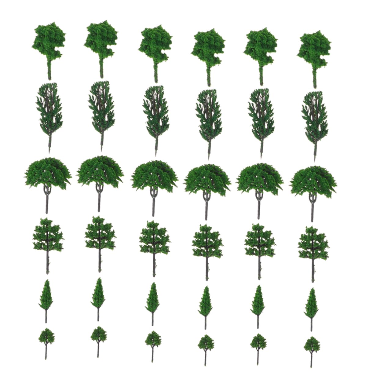 Cabilock 100 Piezas Mini Arboles Árboles Modelo De Arquitectura Paisaje Paisaje Arbol Artificial Miniatura Material Modelo
