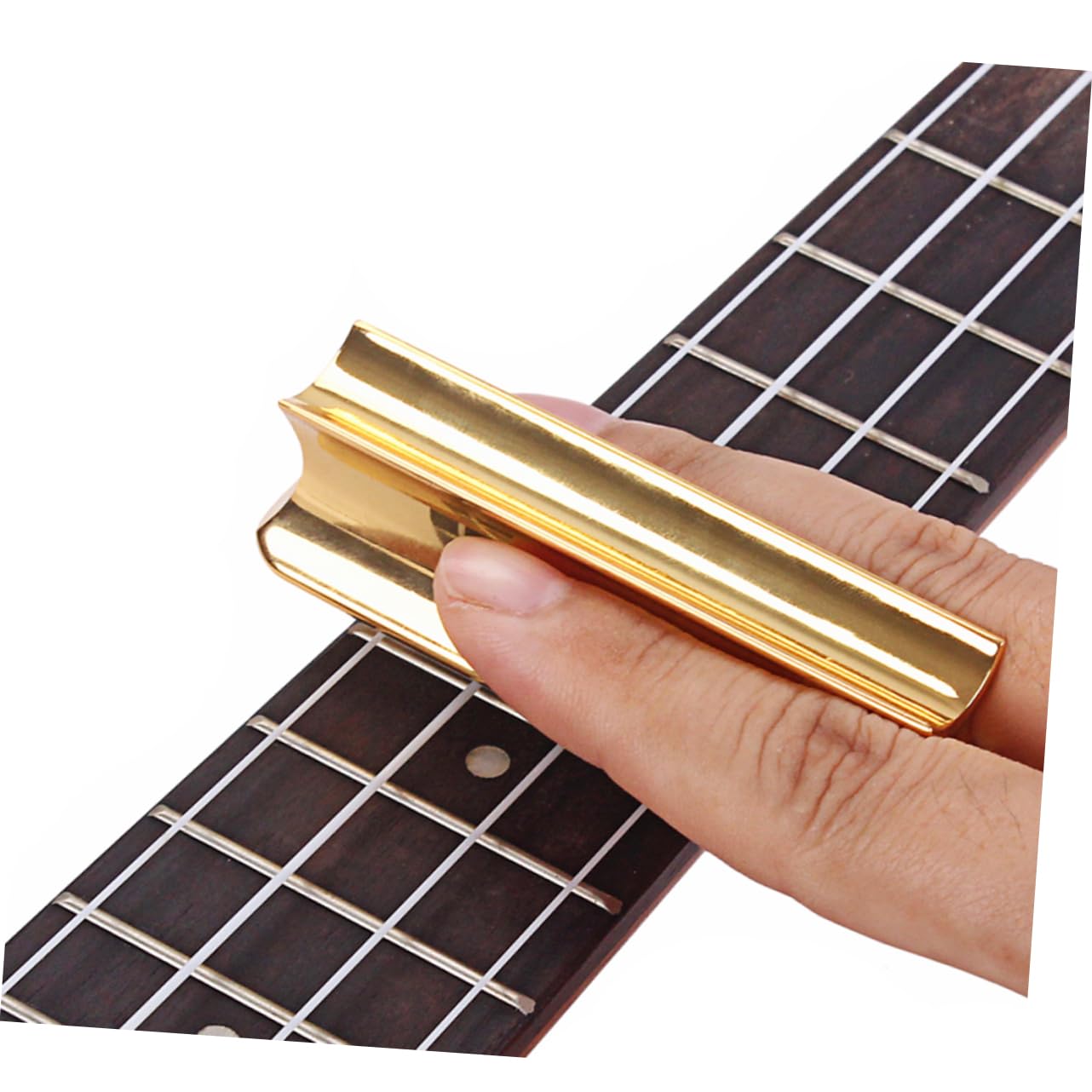 3 Piezas guitarra para niños barra deslizante de guitarra hawaii guitarlele coche extintor barra deslizante de acero inoxidable palo de guitarra tipo de control deslizante