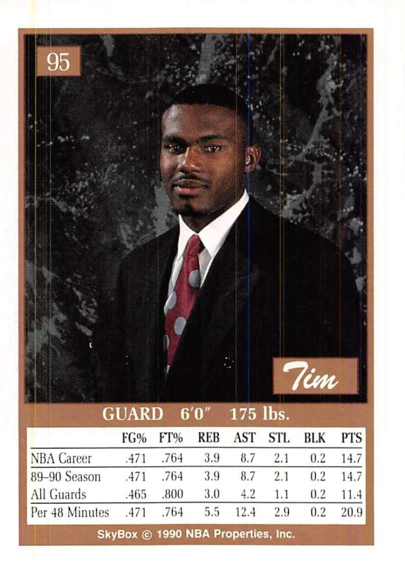 Amazon.com: 1990-91 SkyBox Basketball #95 Tim Hardaway RC Rookie