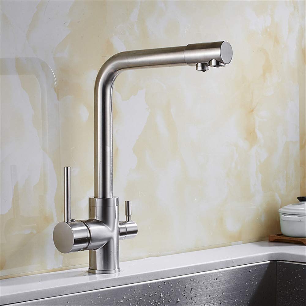 Robinet purificateur d'eau cuisine double usage tréfilage