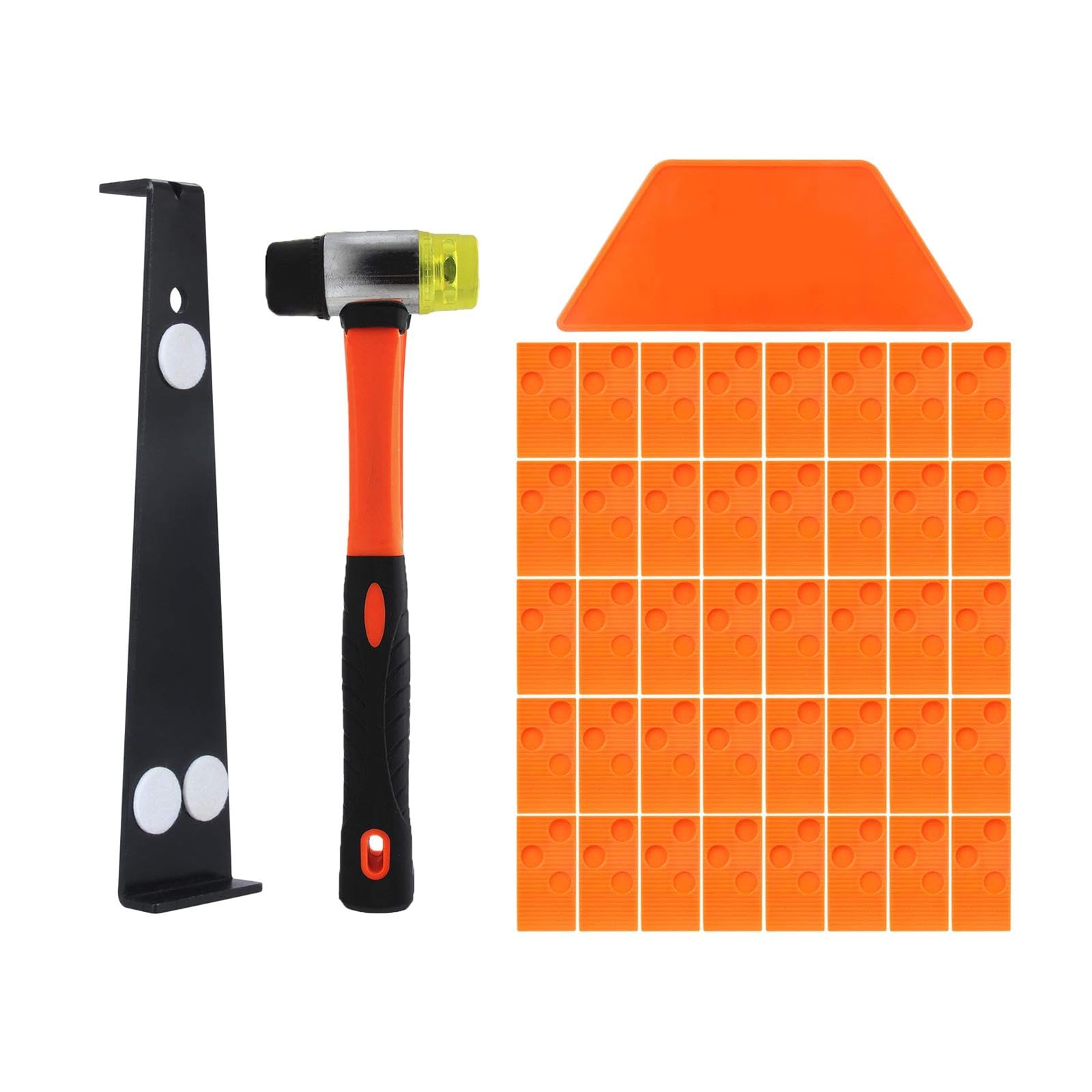 MagiDeal Set per l'installazione di pavimenti in legno resistente, Blocco trapezoidale