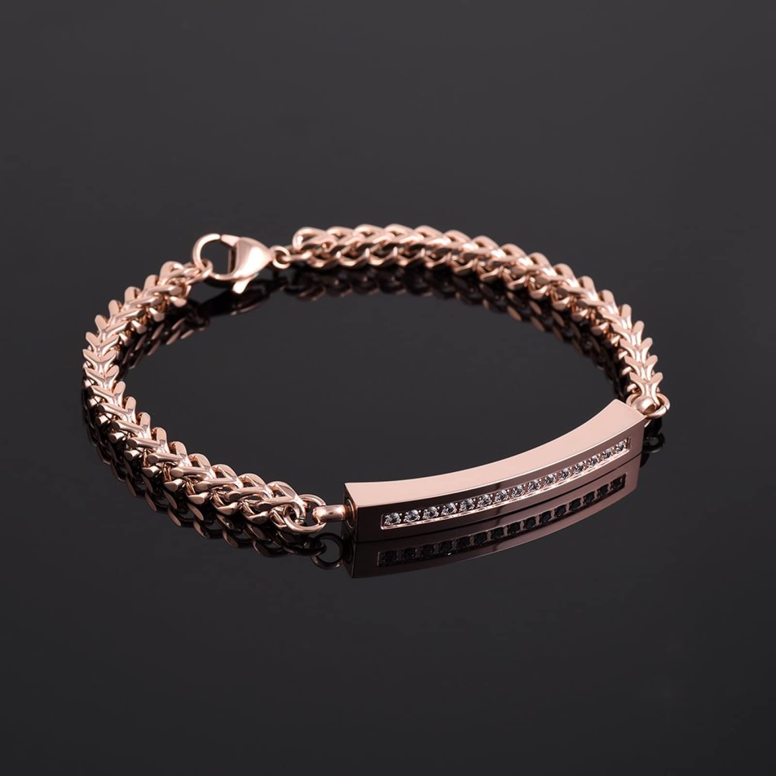 CMBSSTFC Urna kremacyjna bransoletka na popiół ze stali nierdzewnej kryształowa kostka bransoletka do kremacji Keepsake biżuteria na popiół, 2,18cm