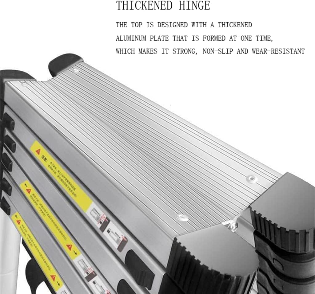 Telescoping Ladder, Aluminum Telescopic Ladders,Telescopic Extension Ladders for Home, Multi-Purpose Telescopic Ladders Compact Ladder, Up to 330 Lb