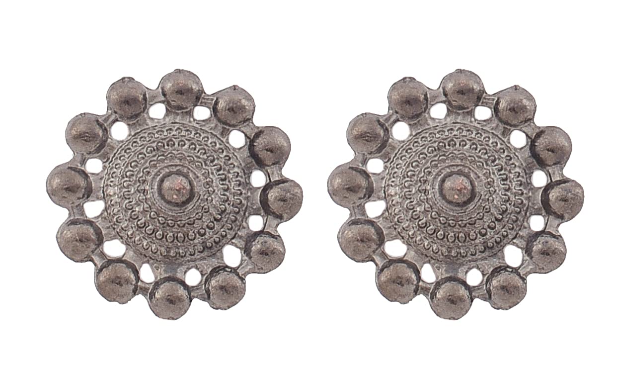 FashMade Ethnic Oxidized Earrings for Women Girls Boho theme Style Work Earrings loops chandbali hoops meena work Silver golden red pink blue (21) (B09GMFZD3Q) Amazon Price History, Amazon Price Tracker