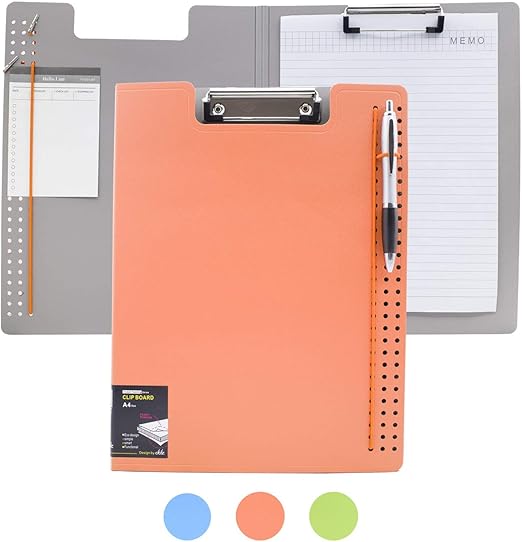 ECEIRO Foldable Clipboard, Enclosed Clipboards Folio,360