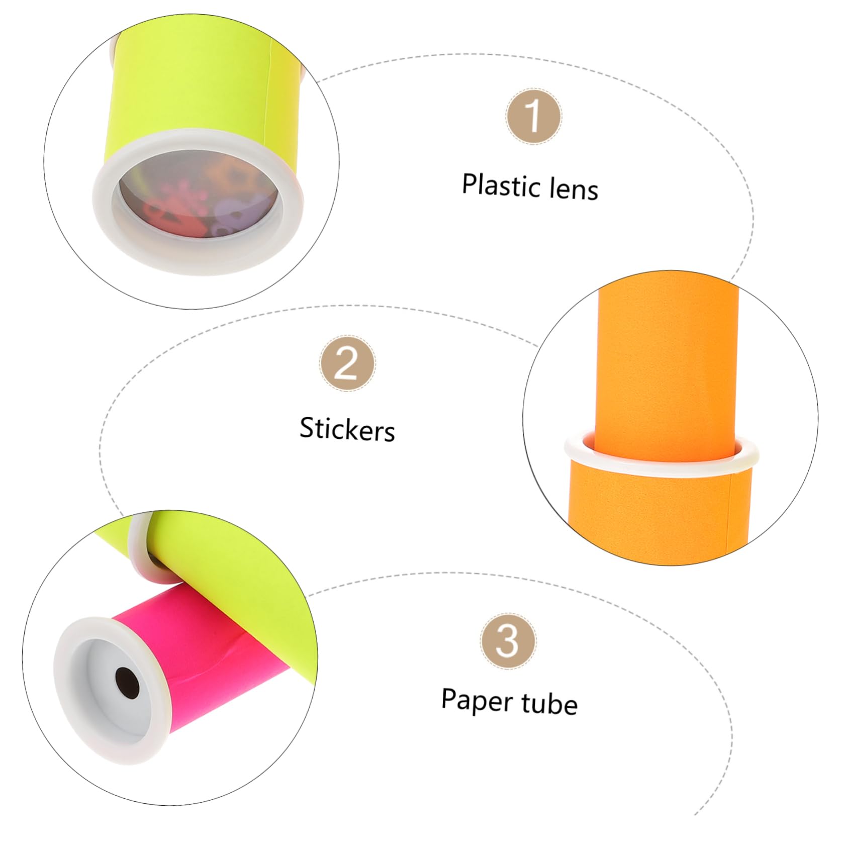 Kit Per Creare Caleidoscopi Fai Da Te - 3 Set Completi Per Bambini E Ragazzi