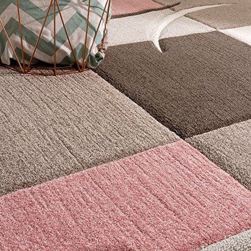 Tapete decorativo tonos pastel rectangular 114.2x78.7 cm miniatura 3