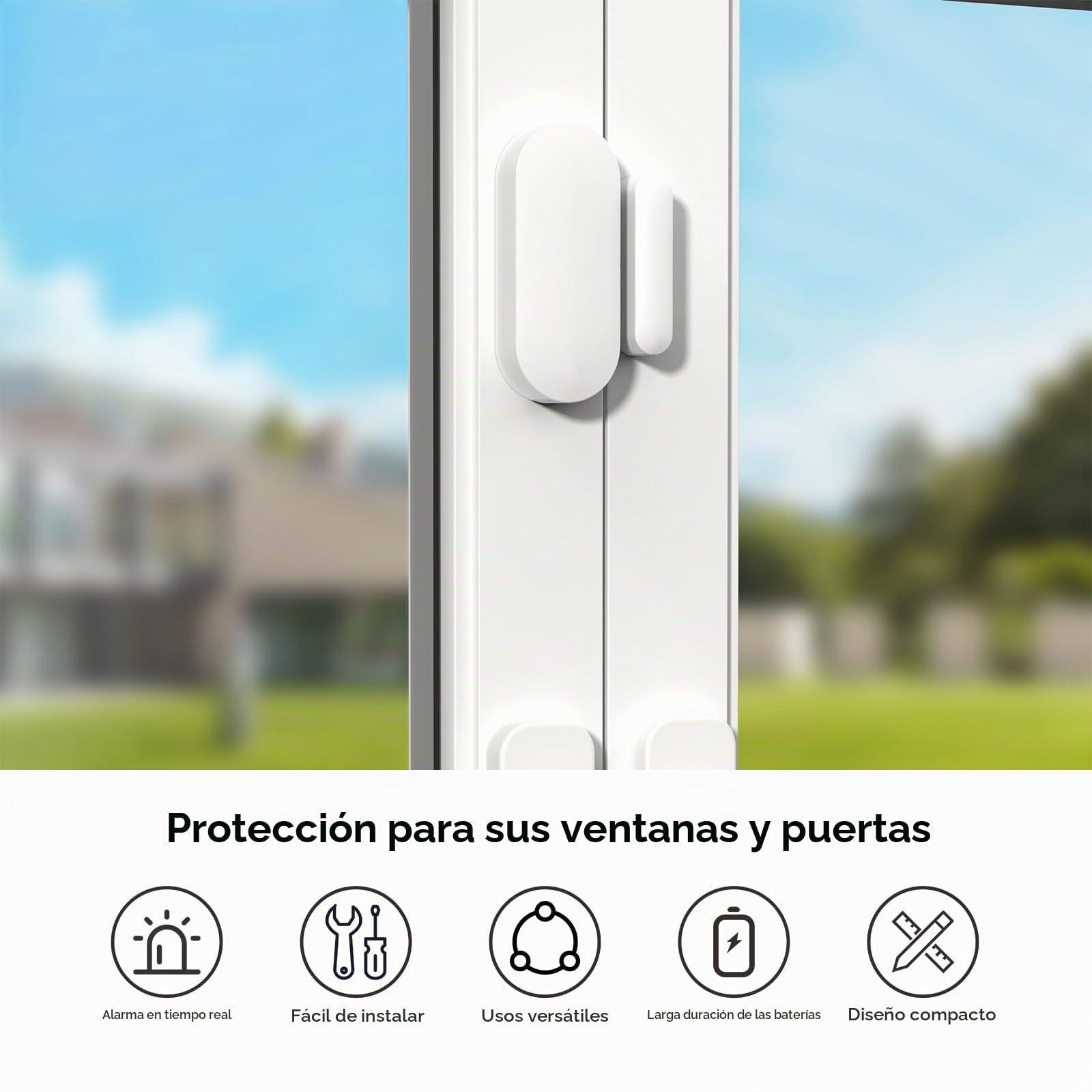 Sistema de Alarma inalámbrico para el hogar con cámara, Sistema de Alarma de Seguridad WiFi + 4G con Pantalla táctil de 4,3 Pulgadas, sin cuotas mensuales para la casa, Funciona con Alexa