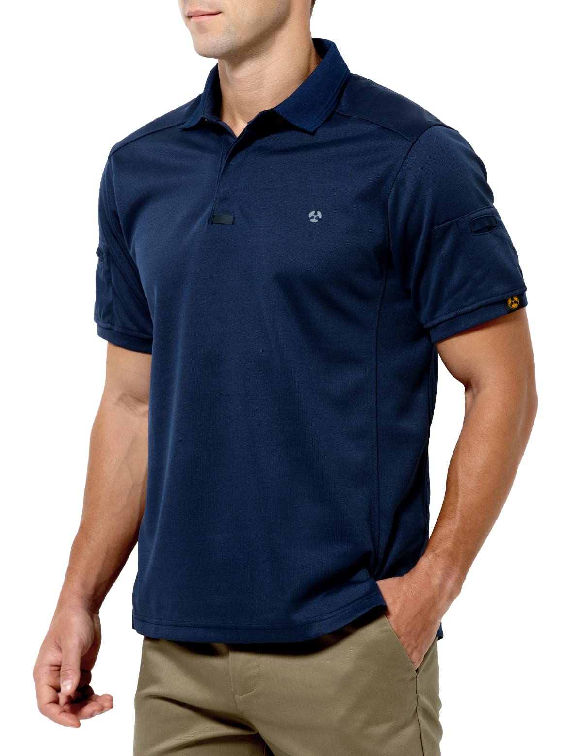 Casey Kevin Men's Polo Shirts Short Sleeve Golf Shirts Athletic Muscle Regular Fit Tee