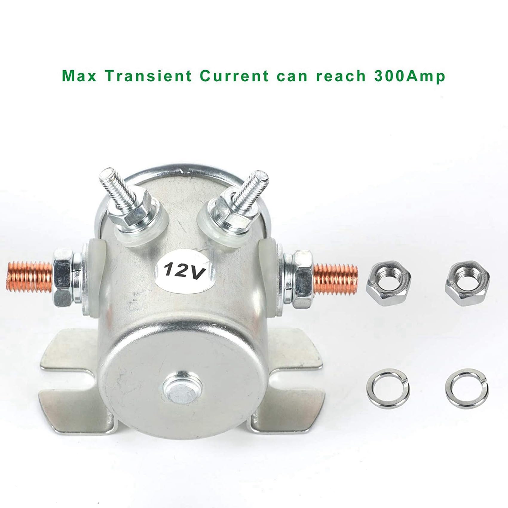 5X MAX 300A Relé de Solenoide de Servicio Continuo, Solenoide de Arranque de 12 V CC para Carros de Golf, Cabrestante, Marine En Rush
