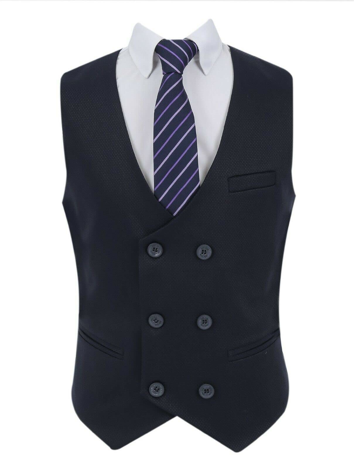 Conjunto de 3 piezas de traje ajustado para niños, formal, boda, baile de graduación