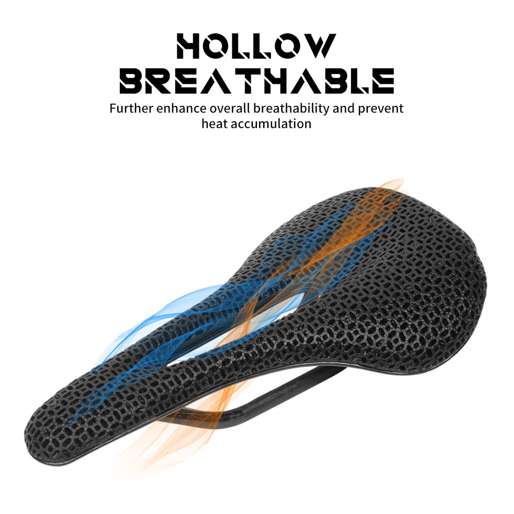 3D Gedrukt Fietszadel Koolstofvezel Lichtgewicht Holle Fiets Zitkussen Seat Comfortabele Ademende MTB Racefiets Fietsen Zadel Fietsen Zadel voor Mountainracefietsen