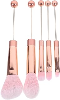 5pcs Rose Gold Metal Handle Makeup Brush Set ...