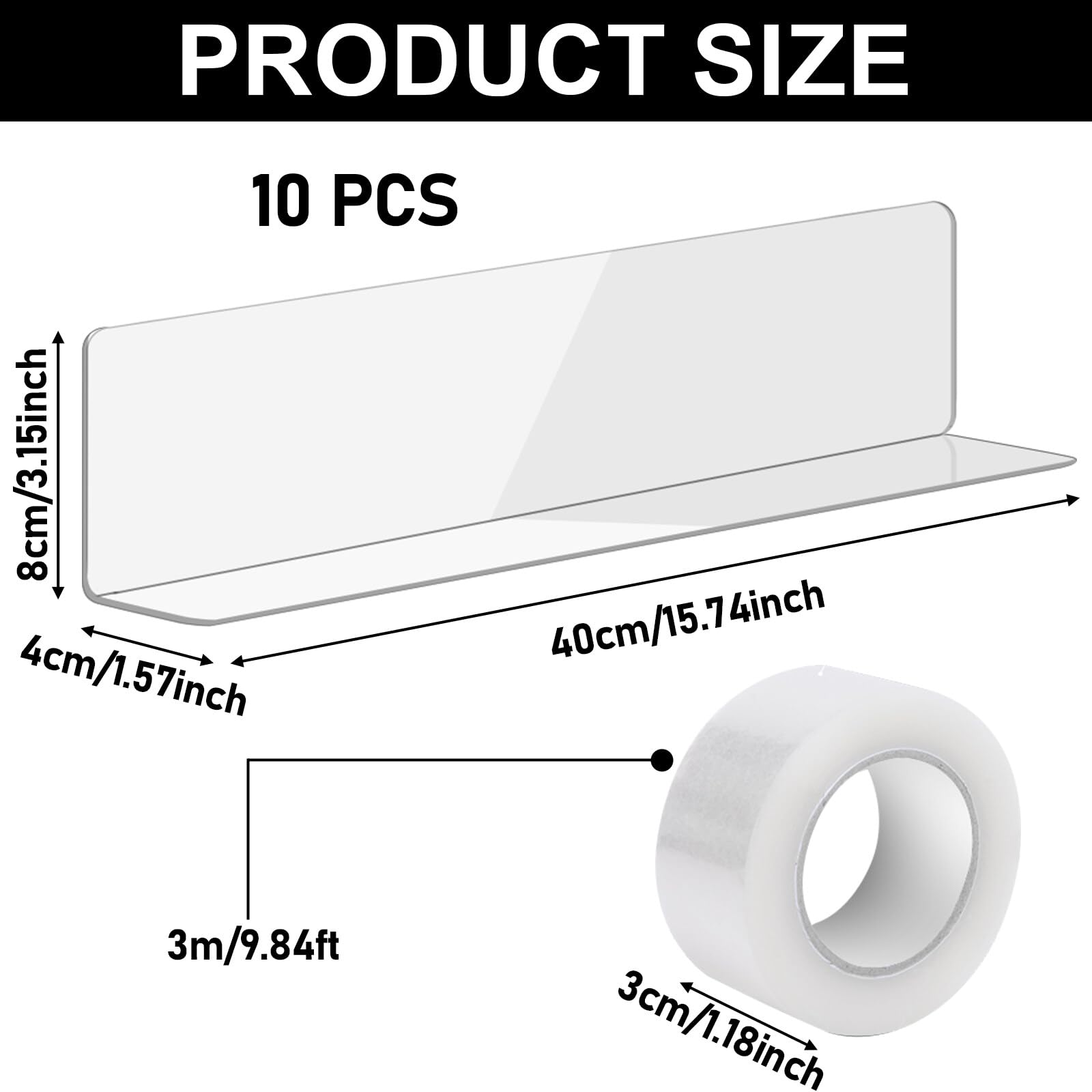 Spielzeugblocker 12cm X 10m - Selbstklebende Barriere Für Möbelspalten