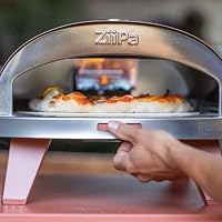 ZiiPa Gázüzemű Pizzasütő Terrakotta 31,5cm Cordierit Kővel Gyors Fűtés 3