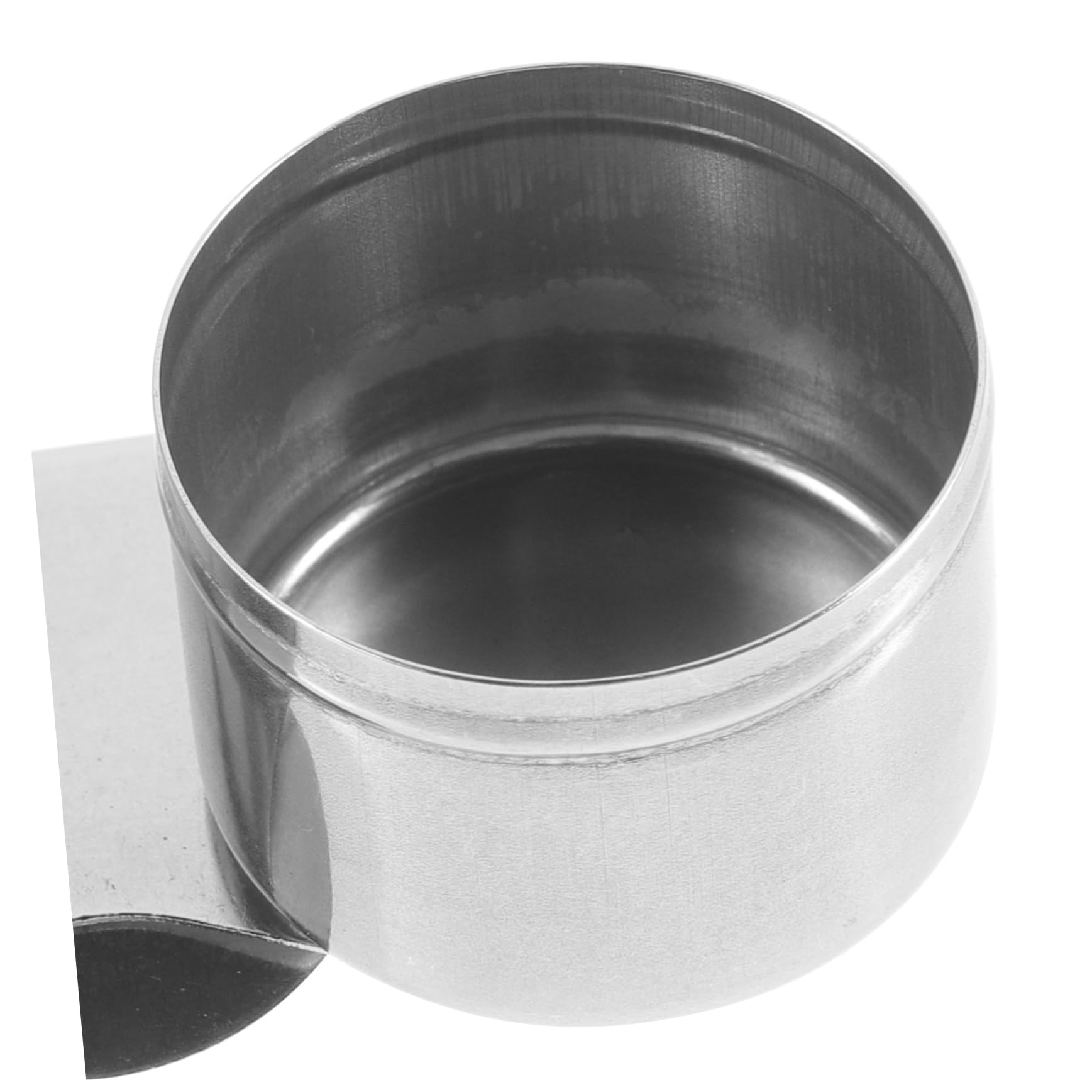 VILLCASE 3 Pz pennellessa spazzolatrice lavartice penelli coprifilo ermetico Polacco Perdere Sbarra Tazza per tavolozza Olio in Acciaio Inossidabile Tazze per tavolozze Professionali Silver