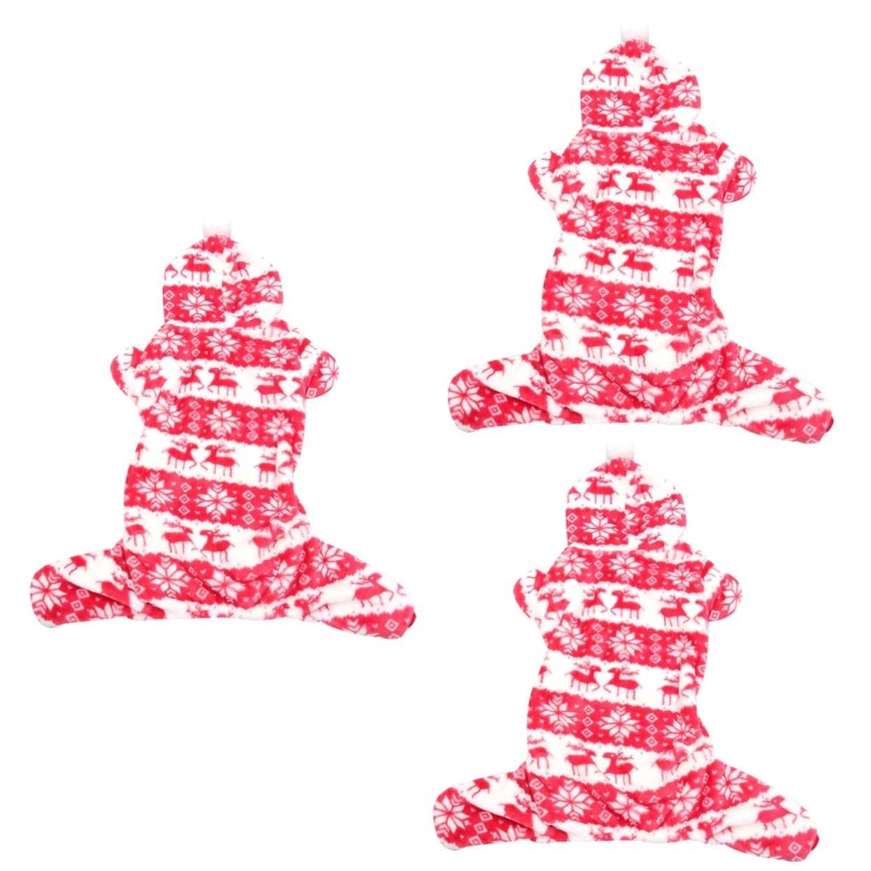 Costume de Noël pour chien rouge Mipcase vêtement de marche motif renne élégant