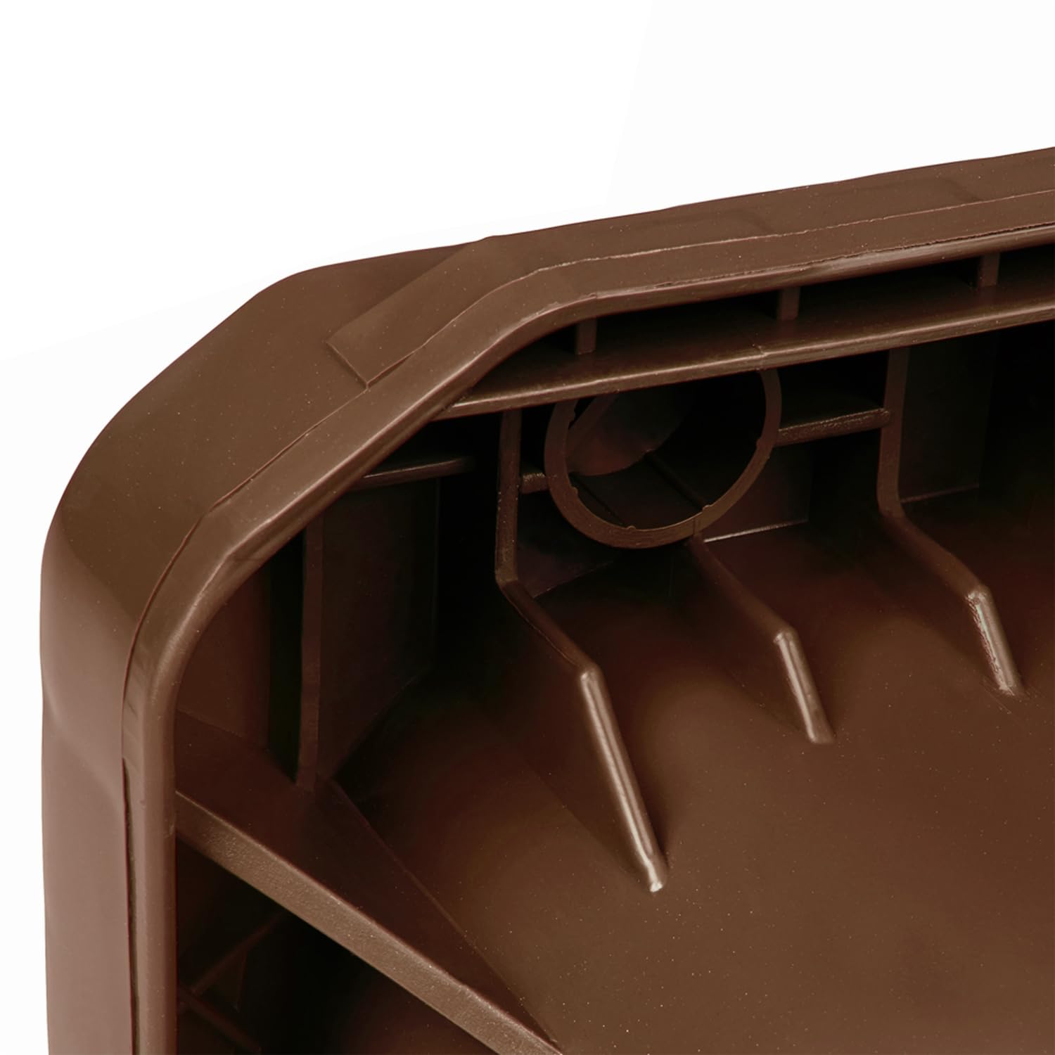 JESTIC Poubelle à roulettes 240 L Marron Tri Selectif garage XXL