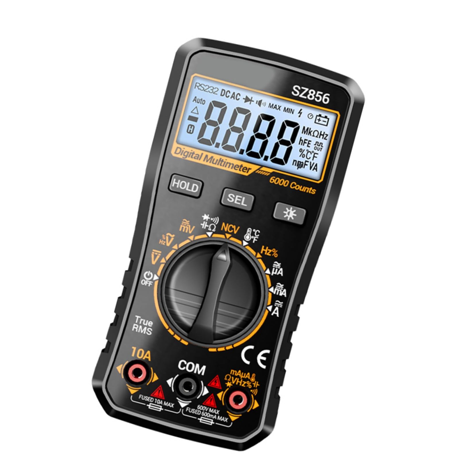 Professional Digital Multimeter with Voltages Current Resistance Capacitance Frequency Measurement for Projects Digital Multimeter