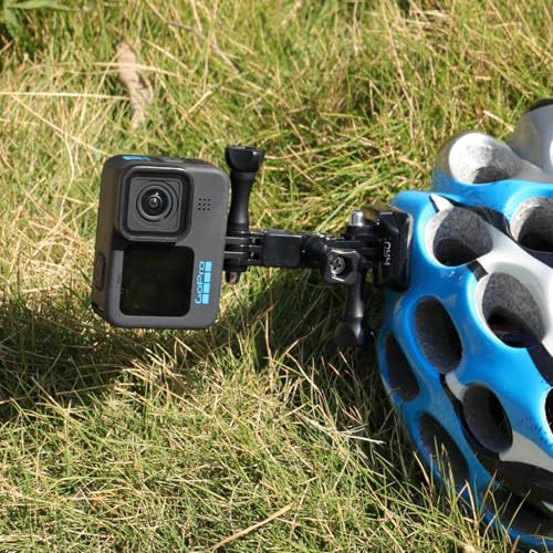 Image of HSU Adjust Arm Straight Joints Mount, Long and Short Same Direction Straight Joints Mount for GoPro Hero 13 12 11 10 9 8 7 6 5 4 3 3+ 2 1, AKASO Campark and Other Action Cameras