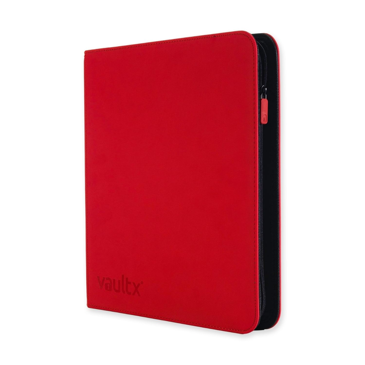 Vault X12 XL Pocket Trading Card Zip Binder - 624 cards, Premium Exo-Tec Album Material, 26 Side-Loading Pages, Folder for Collectible Card Games, Sports, TCG (Red)